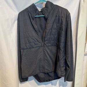 Ralph Lauren Gray Puffer Coat Sleek and Warm